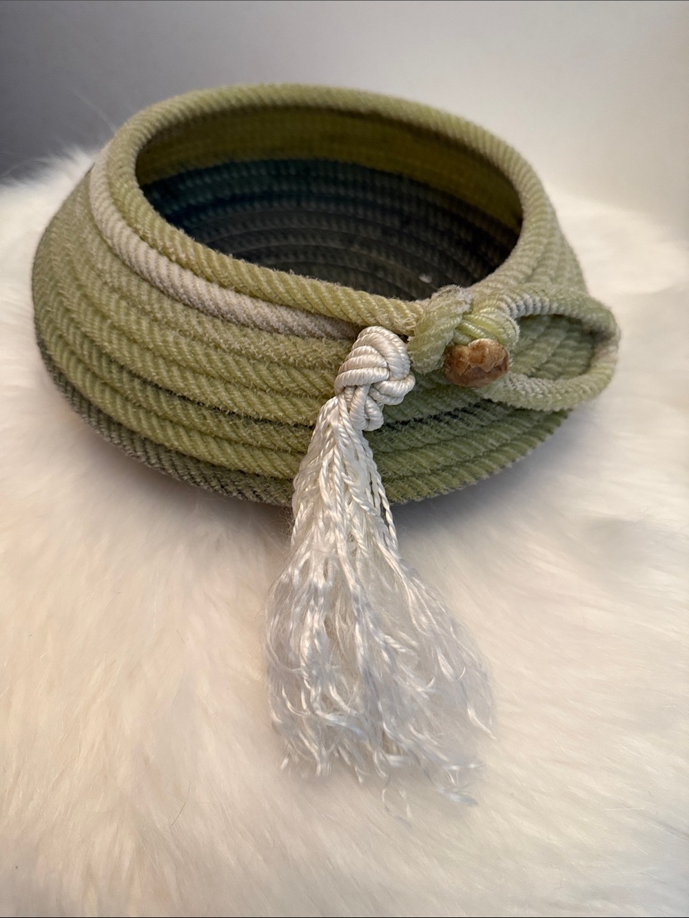Green rope bowl